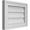 Ekena Millwork Vertical Surface Mount PVC Gable Vnt: Non-Functional, w/2"W x 1-1/2"H, Brickmould Frame, 16"W x 12"H GVPVE16X1202SN - alternate 5